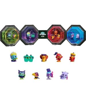 Disney Villains Doorables Mini Figures Set - Green, Purple, Red